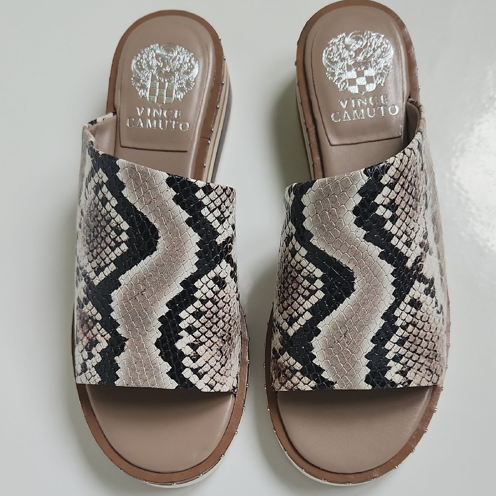 Vince Camuto Mules Snakeskin Look